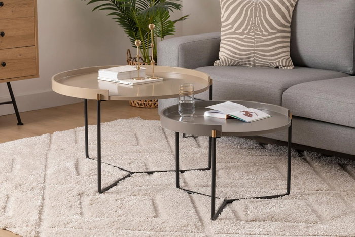 Hanah Home Mandy - Mesas nido Beige